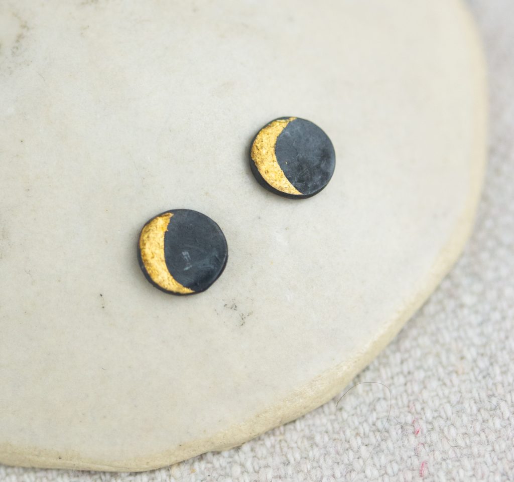 moon stud earrings - Porch Light