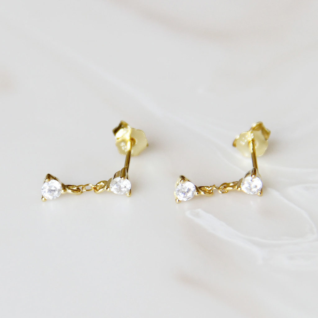 evelyn studs | vermeil - Porch Light