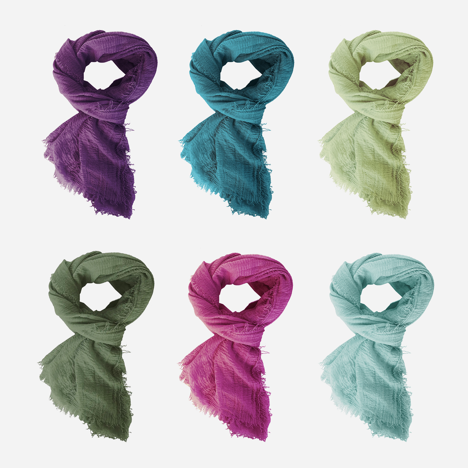 lightweight scarf | cool colors