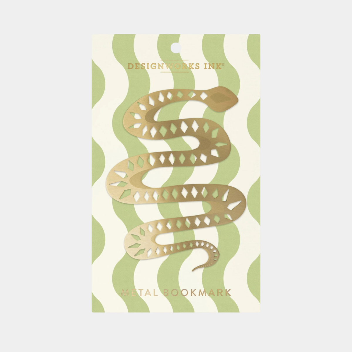 brass bookmark | serpent