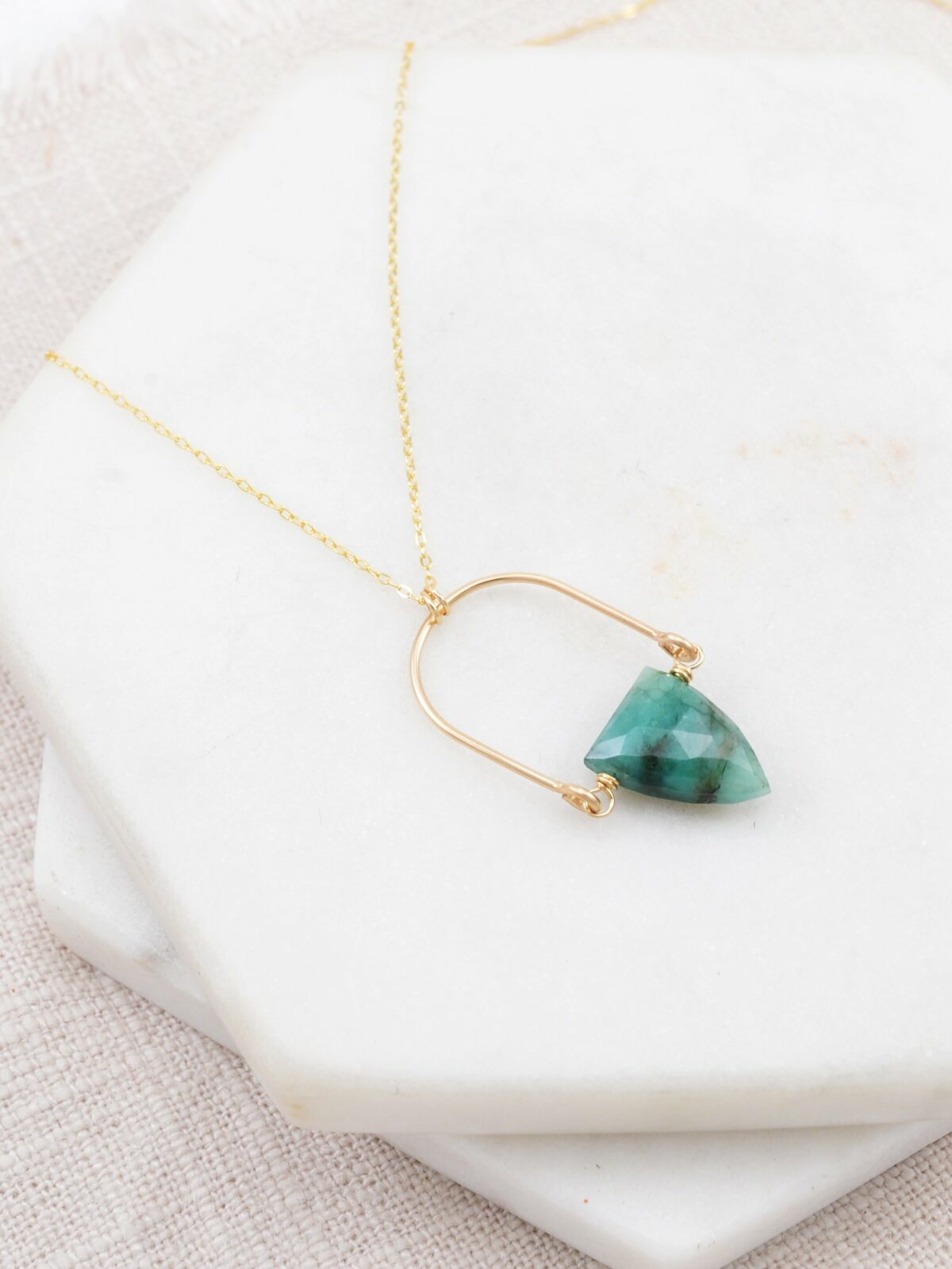 Hinged Emerald Necklace