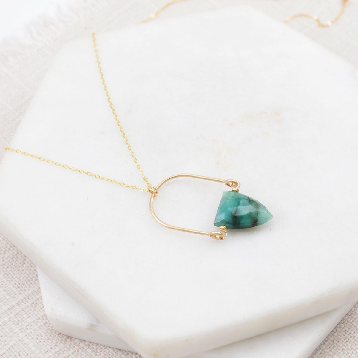 Hinged Emerald Necklace - Image 3