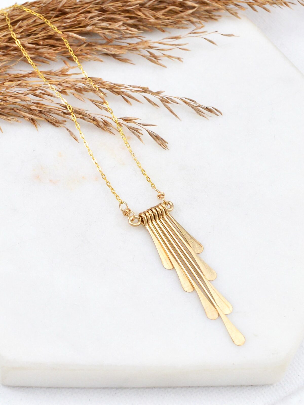 Petite Fringe Waterfall Necklace - Image 2