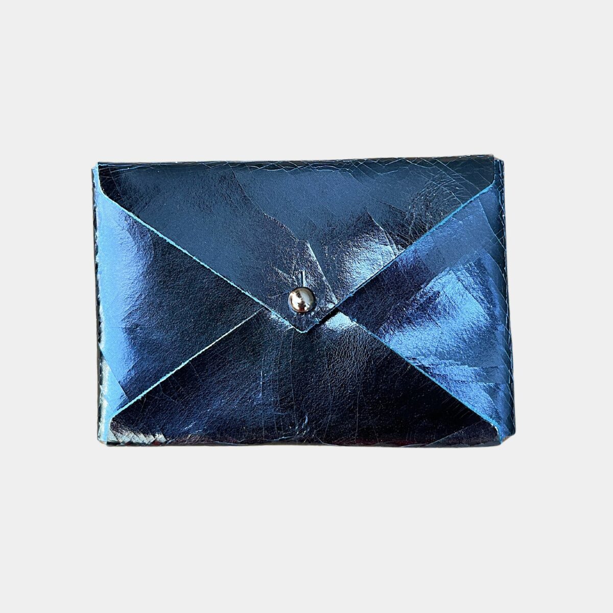 leather card wallet | royal foil