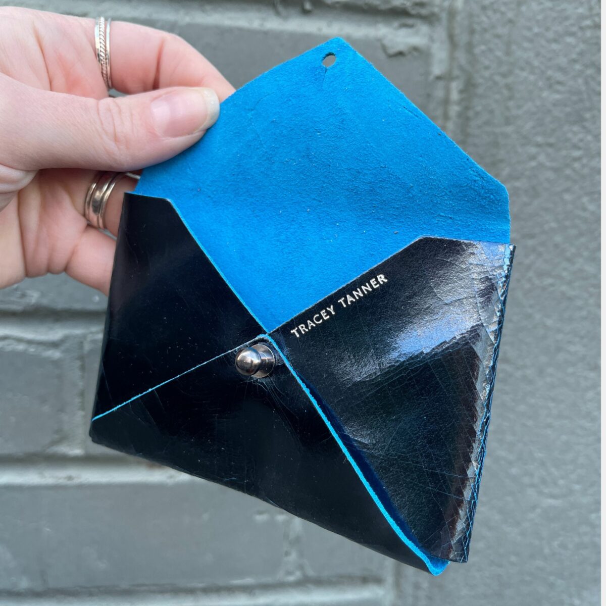 leather card wallet | royal foil - Image 3