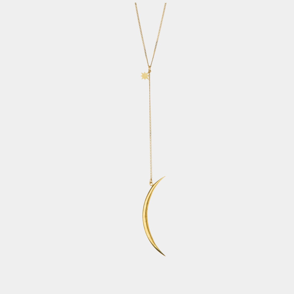 Crescent Lariat Necklace