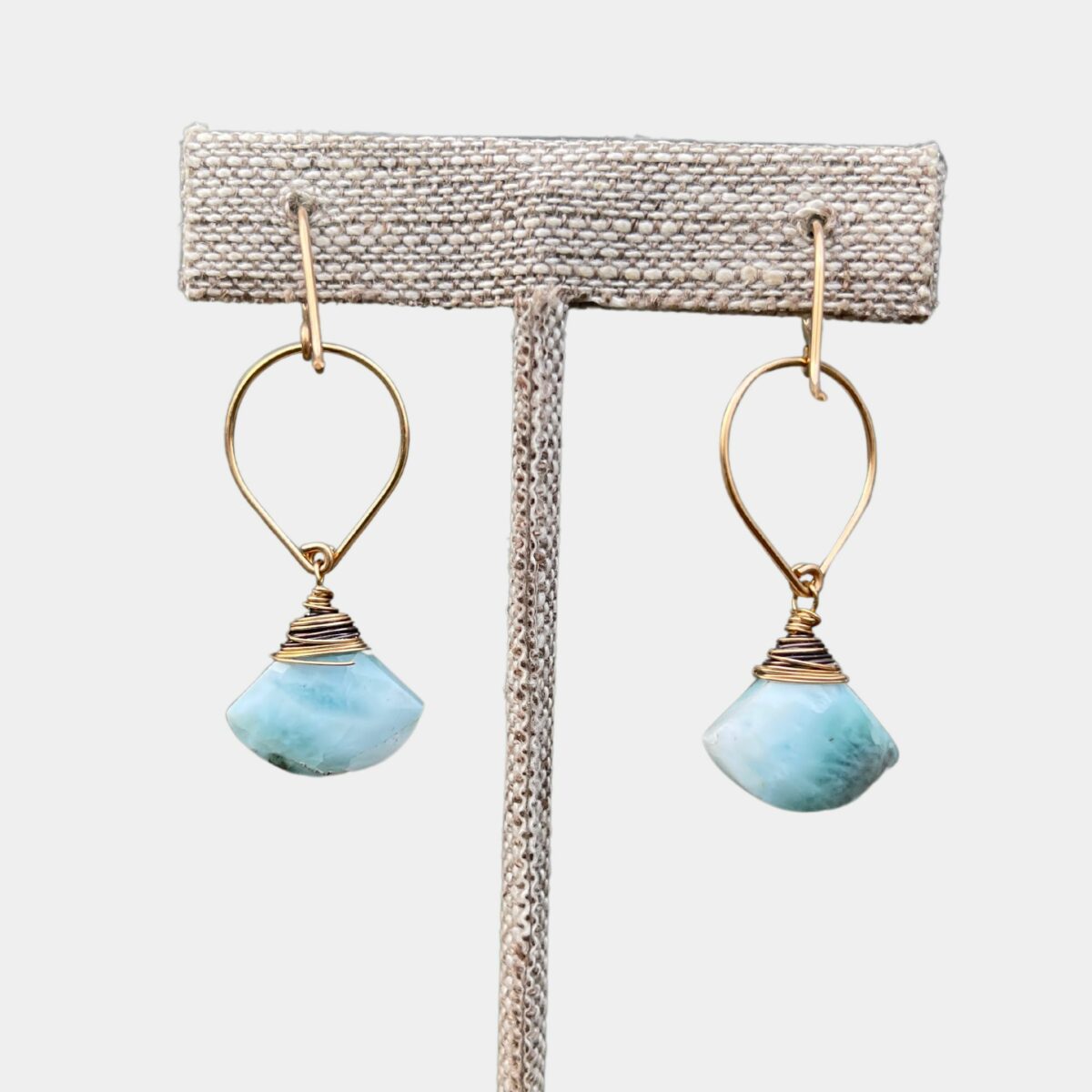 Shield Earrings | larimar - Image 2