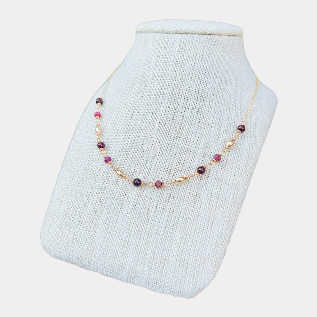 Garnet Medley Necklace - Image 2