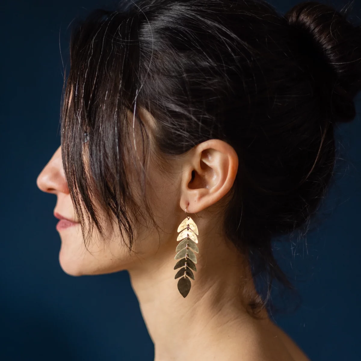 Camille Earrings | Brass - Image 2