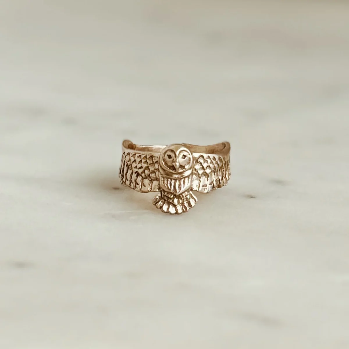 Adjustable Owl Ring