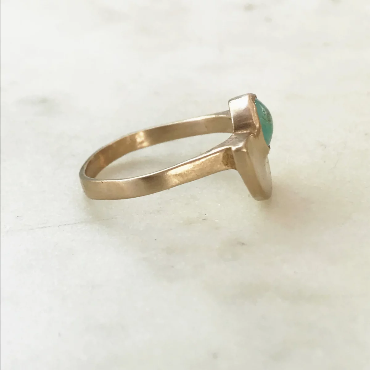 Semicircle Turquoise Ring - Image 5