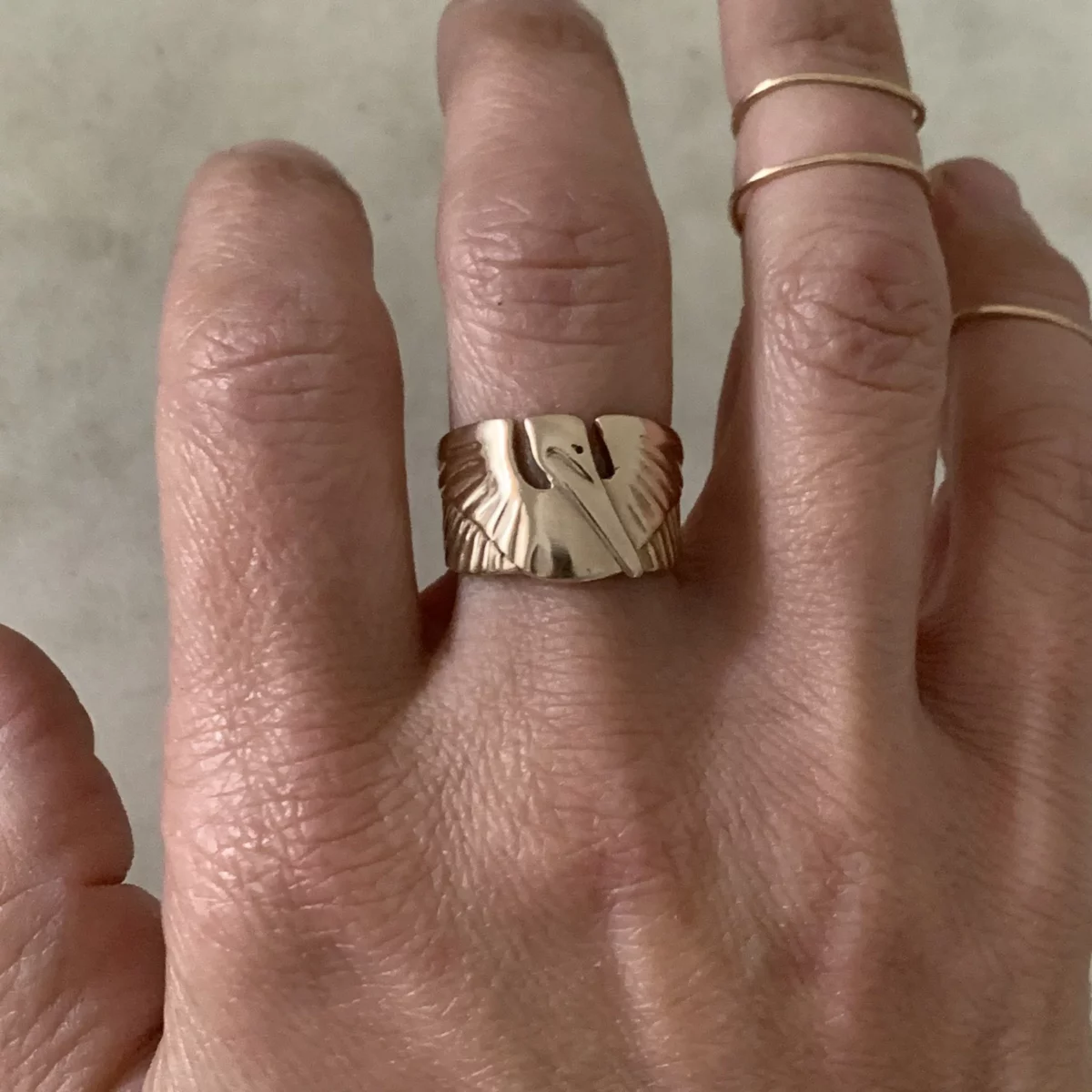 Adjustable Pelican Ring - Image 4