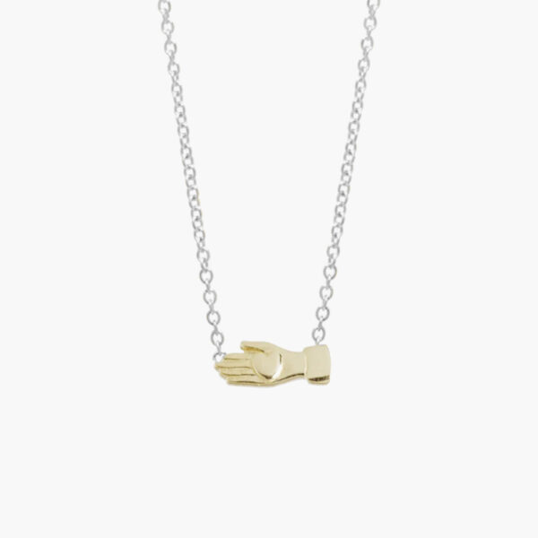 heart in hand necklace