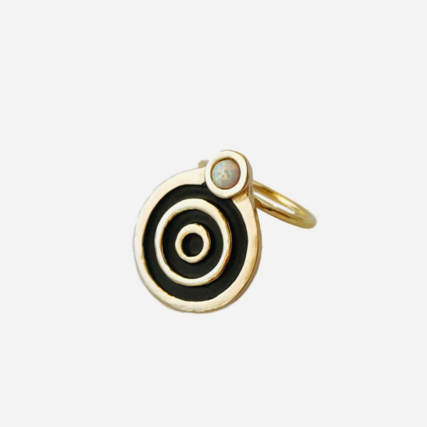 portal ring with opal