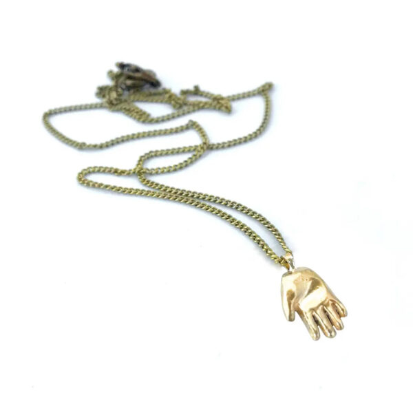tiny hand necklace